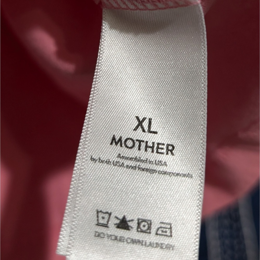 MOTHER The Strong and Silent Type Tank Top Pink Women's Size XL - Picture 9 of 10